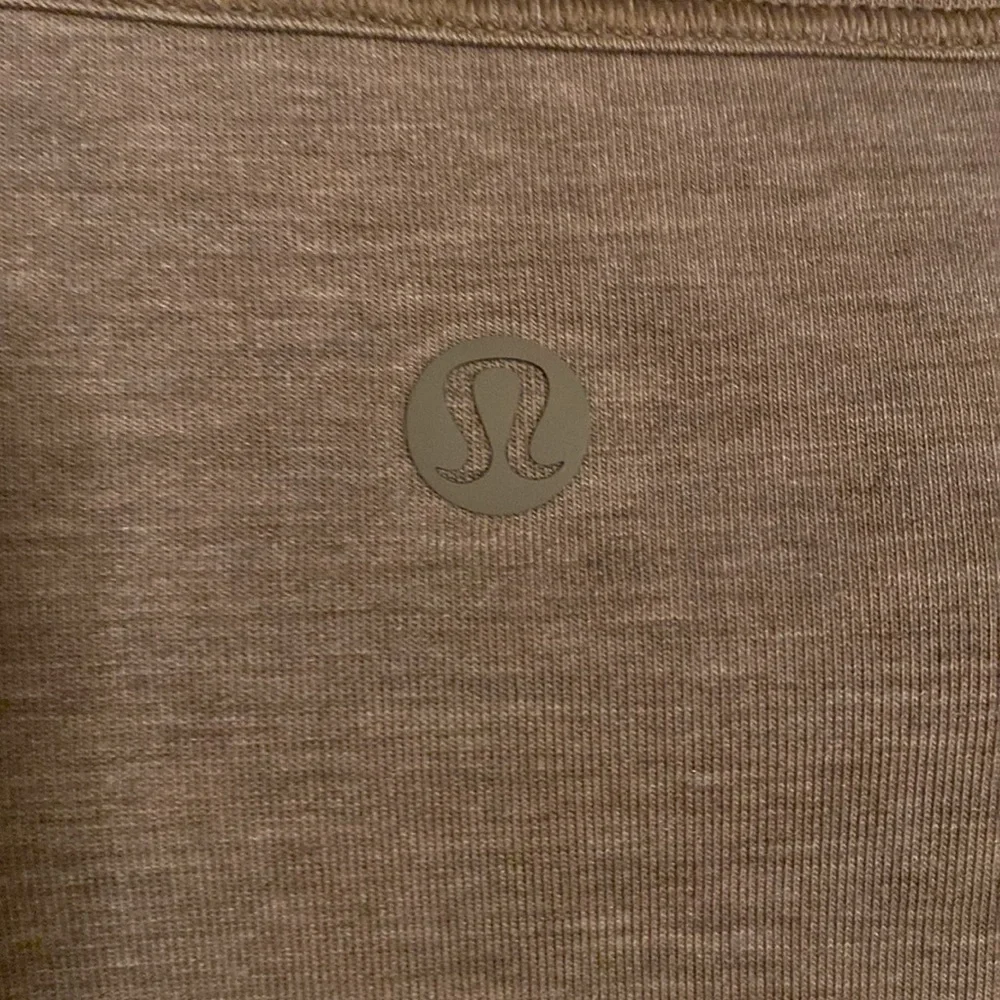 Lululemon Carbon Dust cinched cashmere long sleeve top